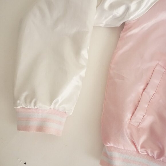 Major League Baseball New York Yankees Pink Button Up Varsity Jacket L(14/16) - Picture 6 of 13